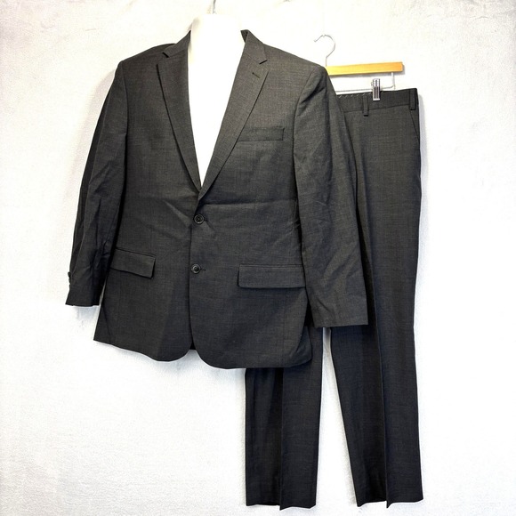 John Varvatos Star USA Wool Stretch Suit Mens 42R 35x29 Gray 2 Piece Canada